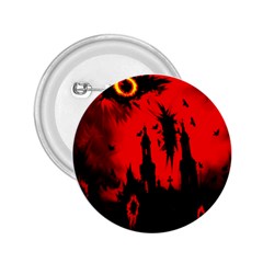 Big Eye Fire Black Red Night Crow Bird Ghost Halloween 2 25  Buttons by Alisyart