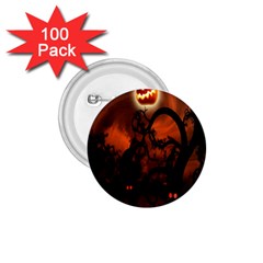 Halloween Pumpkins Tree Night Black Eye Jungle Moon 1 75  Buttons (100 Pack)  by Alisyart