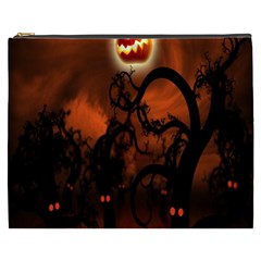 Halloween Pumpkins Tree Night Black Eye Jungle Moon Cosmetic Bag (xxxl) 