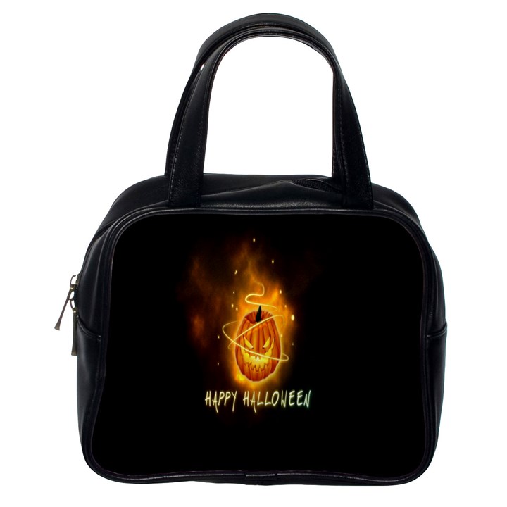 Happy Halloween Pumpkins Face Smile Face Ghost Night Classic Handbags (One Side)