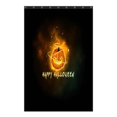 Happy Halloween Pumpkins Face Smile Face Ghost Night Shower Curtain 48  X 72  (small) 