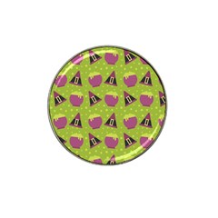 Hat Formula Purple Green Polka Dots Hat Clip Ball Marker (4 Pack) by Alisyart