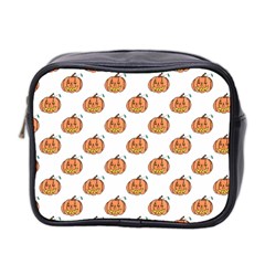 Face Mask Ghost Halloween Pumpkin Pattern Mini Toiletries Bag 2-side