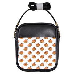 Face Mask Ghost Halloween Pumpkin Pattern Girls Sling Bags