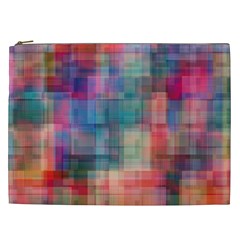 Rainbow Prism Plaid  Cosmetic Bag (xxl)  by KirstenStar