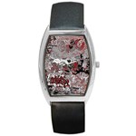 Graffiti Barrel Style Metal Watch Front