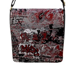 Graffiti Flap Messenger Bag (l) 