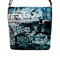 Graffiti Flap Messenger Bag (l) 