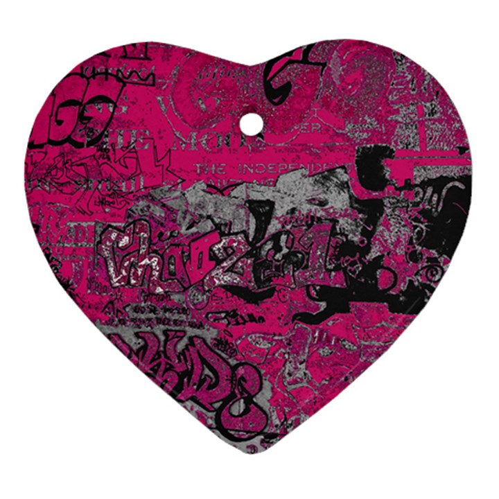 Graffiti Heart Ornament (Two Sides)