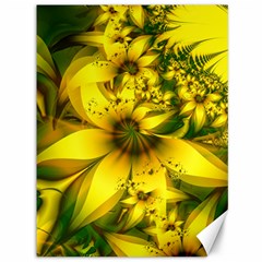 Beautiful Yellow-green Meadow Of Daffodil Flowers Canvas 36  X 48   by jayaprime