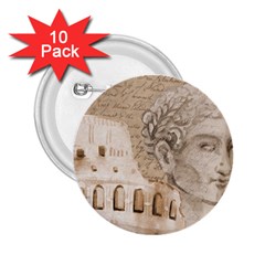 Colosseum Rome Caesar Background 2 25  Buttons (10 Pack)  by Celenk