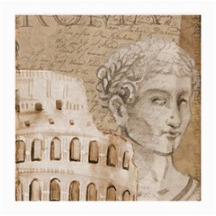 Colosseum Rome Caesar Background Medium Glasses Cloth by Celenk