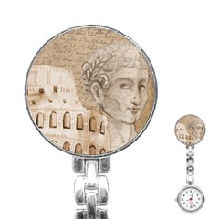 Colosseum Rome Caesar Background Stainless Steel Nurses Watch by Celenk