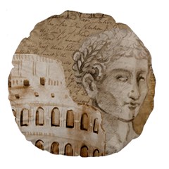 Colosseum Rome Caesar Background Large 18  Premium Flano Round Cushions by Celenk