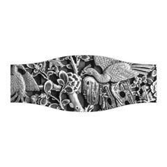 Black And White Pattern Texture Stretchable Headband by Celenk