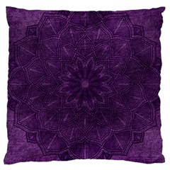 Background Purple Mandala Lilac Large Cushion Case (one Side) by Celenk