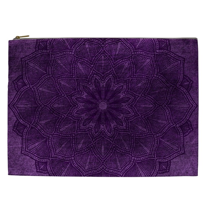 Background Purple Mandala Lilac Cosmetic Bag (XXL) 