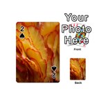 Flowers Leaves Leaf Floral Summer Playing Cards 54 (Mini)  Front - Spade2