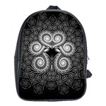 Fractal Filigree Lace Vintage School Bag (XL) Front