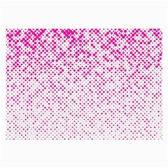 Halftone Dot Background Pattern Large Glasses Cloth (2-side) by Celenk