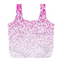 Halftone Dot Background Pattern Full Print Recycle Bags (l)  by Celenk