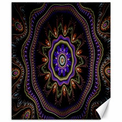 Fractal Vintage Colorful Decorative Canvas 8  X 10  by Celenk