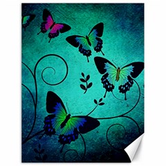 Texture Butterflies Background Canvas 18  X 24   by Celenk