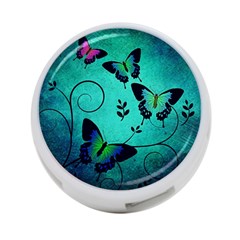 Texture Butterflies Background 4-port Usb Hub (one Side) by Celenk