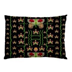 Roses In The Soft Hands Makes A Smile Pop Art Pillow Case (two Sides)