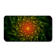 Beautiful Orange-green Desert Cactus Fractalspiral Medium Bar Mats by jayaprime