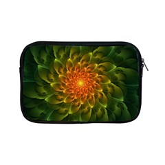 Beautiful Orange-green Desert Cactus Fractalspiral Apple Ipad Mini Zipper Cases by jayaprime