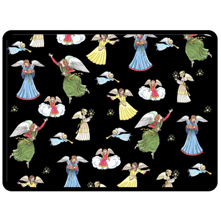 Christmas angels  Fleece Blanket (Large) 