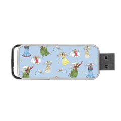 Christmas Angels  Portable Usb Flash (one Side) by Valentinaart