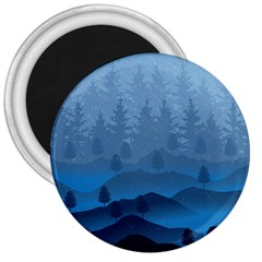 Blue Mountain 3  Magnets by berwies