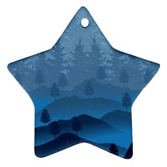 Blue Mountain Ornament (star) by berwies