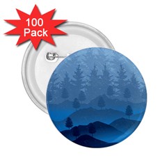 Blue Mountain 2 25  Buttons (100 Pack)  by berwies