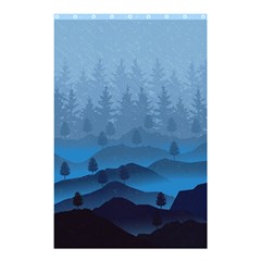 Blue Mountain Shower Curtain 48  X 72  (small) 