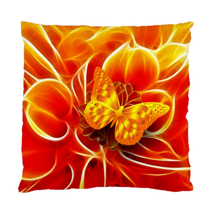 Arrangement Butterfly Aesthetics Orange Background Standard Cushion Case (Two Sides)