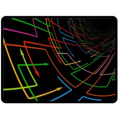 Arrows Direction Opposed To Next Fleece Blanket (Large) 