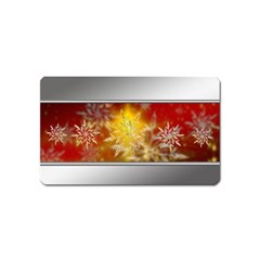 Christmas Candles Christmas Card Magnet (name Card) by Celenk