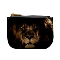 African Lion Mane Close Eyes Mini Coin Purses by Celenk