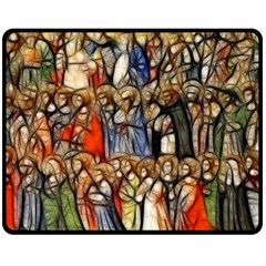 All Saints Christian Holy Faith Fleece Blanket (medium)  by Celenk