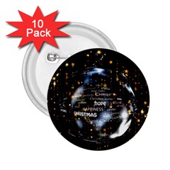 Christmas Star Ball 2.25  Buttons (10 pack) 