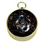 Christmas Star Ball Gold Compasses Front