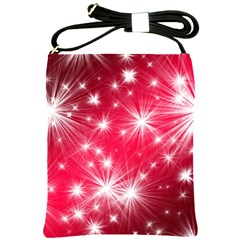 Christmas Star Advent Background Shoulder Sling Bags by Celenk