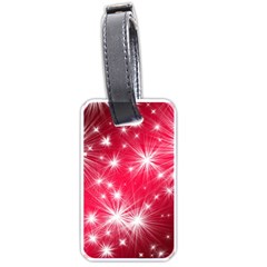 Christmas Star Advent Background Luggage Tags (one Side)  by Celenk