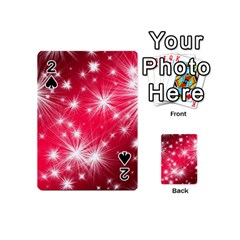 Christmas Star Advent Background Playing Cards 54 (mini)  by Celenk