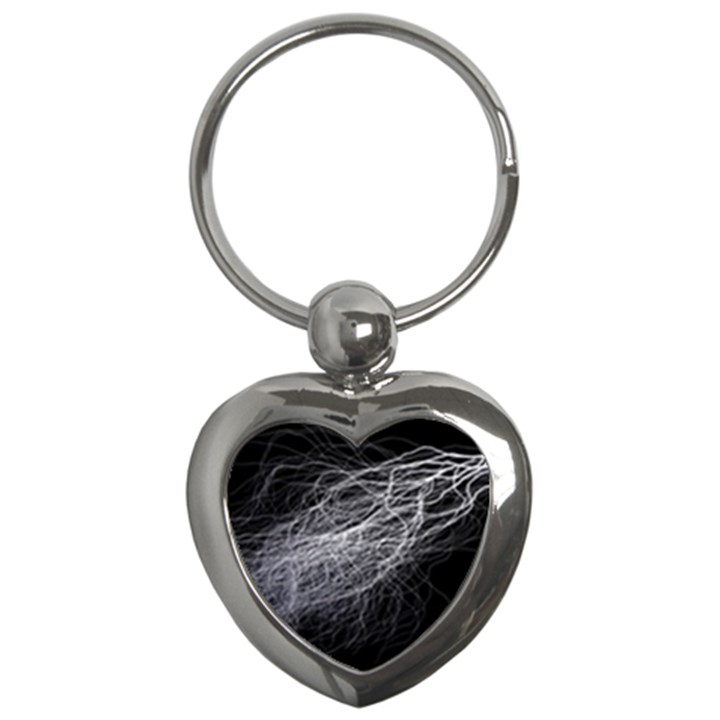 Flash Black Thunderstorm Key Chains (Heart) 