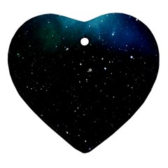 Galaxy Space Universe Astronautics Ornament (heart) by Celenk