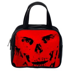 Halloween Face Horror Body Bone Classic Handbags (one Side) by Celenk